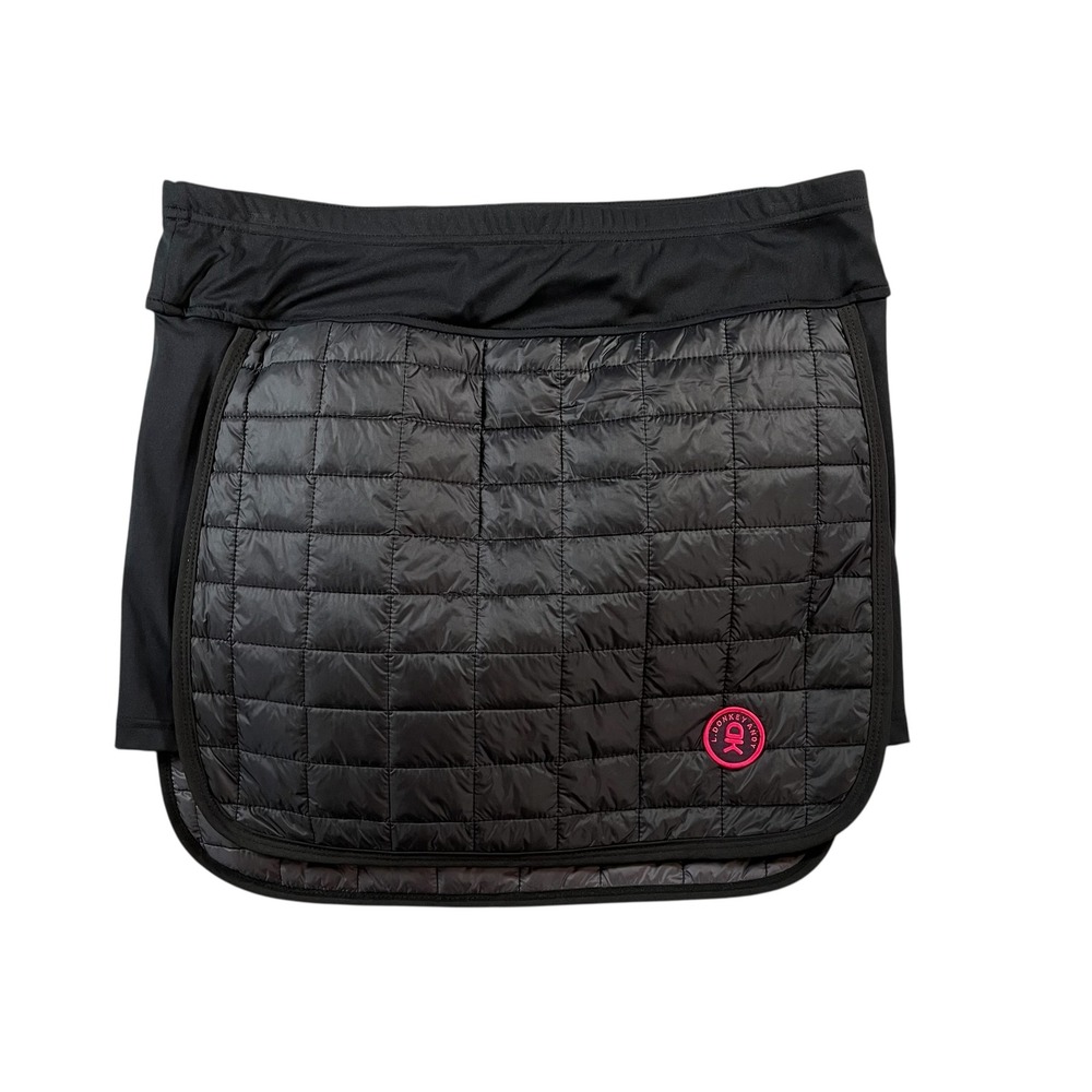 Little Donkey Andy Women's Black Puffer Skirt Insulated Athleisure Size Large
